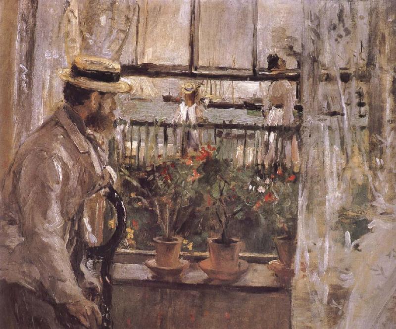 Berthe Morisot The man at the Huaiter Island Sweden oil painting art